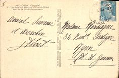 CPA Arcachon Avant Porage Gironde un coin du Port et le Grand hotel vus de la Jetee Promenade