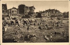 CPA Les Charmes dela Cote d'Argent Mer St Foret Arcachon la plage a l'heure du Bain 