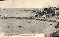 CPA Arcachon Gironde le Boulevard Promenade 