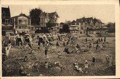 CPA Cote d'Argent Arcachon Gironde la plage a l'heure du bain 