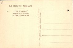 CPA Cote d'Argent Arcachon Gironde la plage a l'heure du bain 