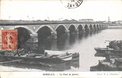 CPA Bordeaux le Pont de pierre 