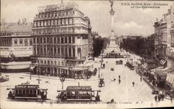 CPA Bordeaux Cours du XXX Juillet Tramway