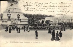 CPA Bordeaux les Quinconces la Foire 