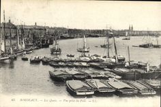 CPA Bordeaux les Quais vue prise du Pont 
