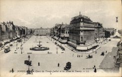 CPA Bordeaux Cours du Trente Juillet et les Allees de Tourny 