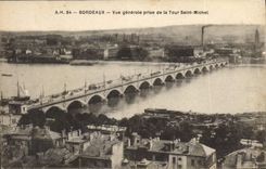 CPA Bordeaux vue generale prise de la Tour Saint Michel 