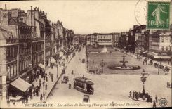 CPA Bordeaux les Allees de tourny vue prise du Grand Theatre 