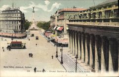 CPA Bordeaux Grand Theatre et Cours du XXX Juillet 