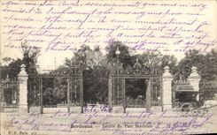 CPA Bordeaux entree du Parc Bordelais 