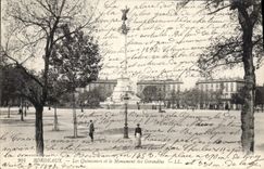 CPA Bordeaux les Quinconces et le Monument des Girondins 