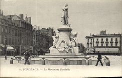 CPA Bordeaux la Monument Gambetta 