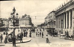 CPA Bordeaux la place de la Comedie et le grand Theatre 