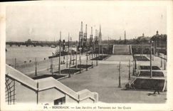 CPA Bordeaux les Jardins et Terrasses sur les Quais 