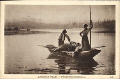 CPA Laronze Jean Pecheurs Charolais 