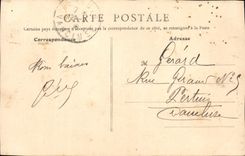 CPA Orleans Bas Relieg de la Statue de Jeanne d'Arc 