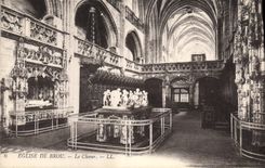 CPA Eglise de Brou Le Choeur 