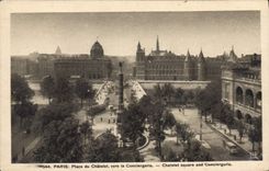 CPA Paris Place du Chatelet vers la Conciergerie 