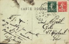 CPA Je lui fiche mon bot par la goule Folklore