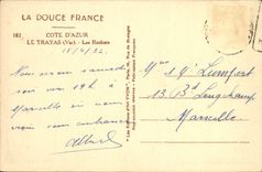 CPA Cote d'Azur Le Trayas Var Les Rochers