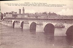 CPA Macon Le Pont de Saint Laurent 