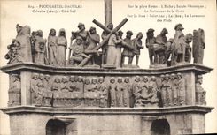 CPA Plougastel Daoulas Calvaire Cote sud Sur la plate forme L'Enfer Sainte Veronique Le Portement de