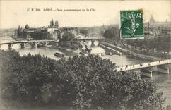 CPA Paris Vue panoramique de la Cite 