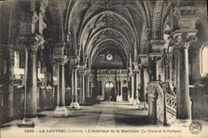 CPA La Louvesc Ardeche l'Interieur de la Basilique La Chaire et le Portique 