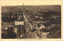 CPA Lille Vue panoramique de la Rue Nationale 