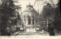 CPA Dreux Entree du Parc de la Chapelle St Louis 