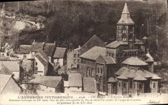 CPA L'Auvergne Pittoresque Orcival L'Eglise Romane Orcival