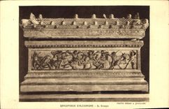 CPA Sarcophage D'alexandre Sc Grecque 