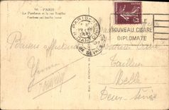 CPA Paris Le Pantheon et la Rue Soufflot 