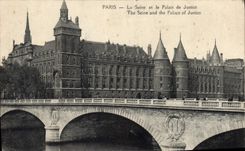 CPA Paris La Seine et le Palais de Justice 