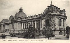 CPA Paris Le Petit Palais Avenue Alexandre III 