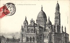CPA Montmartre La Basilique du Sacre Coeur terminee 