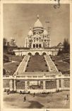 CPA Paris et ses Merveilles La Basilique de Sacre Coeur de Montmartre et les Jardins 