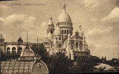 CPA Paris Basilique du Sacre Coeur 