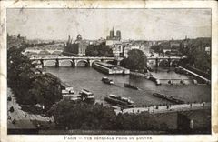 CPA Paris Vue generale prise du Louvre 