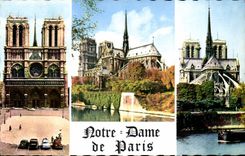 CPA Paris La Cathedrale Notre Dame de Paris 