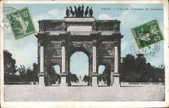 CPA Paris L'Arc de Triomphe des Tuileries 