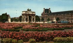 CPA Paris Les Tuileries et L'Arc de Triomphe du Carrousel 