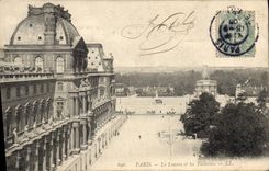 CPA Paris Le Louvte et les Tuileries 