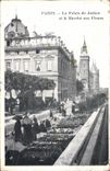 CPA Paris Le Palais de Justice et le Marche aux Fleurs 