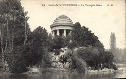 CPA Bois de Vincennes Le Temple Grec 