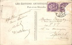 CPA Paris Perspective sur le Pont Alexandre Tour Eiffel