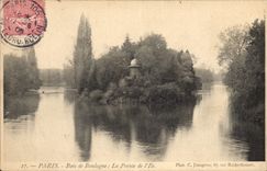 CPA Paris Bois de Boulogne La Pointe de l'Ile 