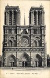 CPA Paris Notre Dame Facade 