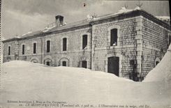 CPA Le Mont Ventoux Vaucluse L'Observatoire sous la neige cote Est 
