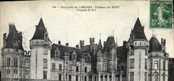 CPA Environs de Limoges Chateau de Bort (Facade S O)